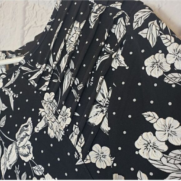 CHETTA B Floral & Polka-dot Jersey-knit Dress - Picture 3 of 9